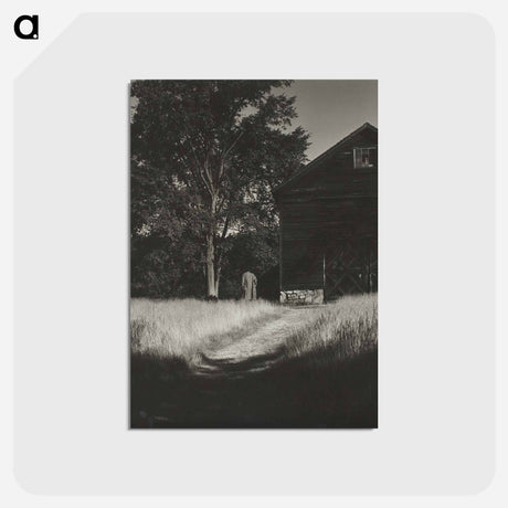 アートポストカード-Barn, Lake George - アルフレッド スティーグリッツ Postcard.