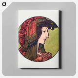 Stained glass window for the facade of the Fouquet boutique - Alphonse Mucha Canvas.