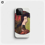 Stained glass window for the facade of the Fouquet boutique - Alphonse Mucha Phone Case.