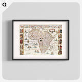 Africæ nova descriptio - アンティーク地図 Poster.