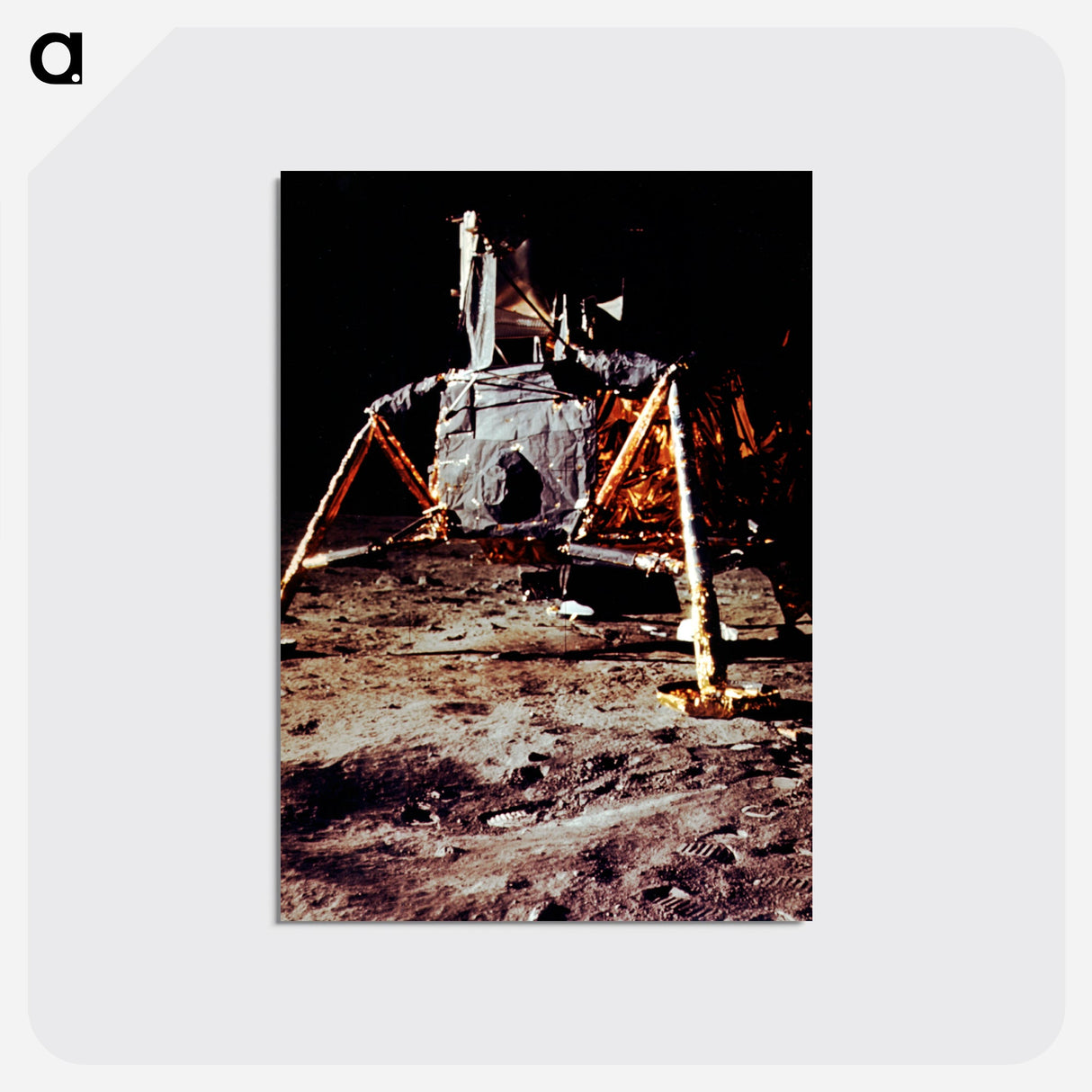 Lunar Module - アポロ月面着陸 Postcard.