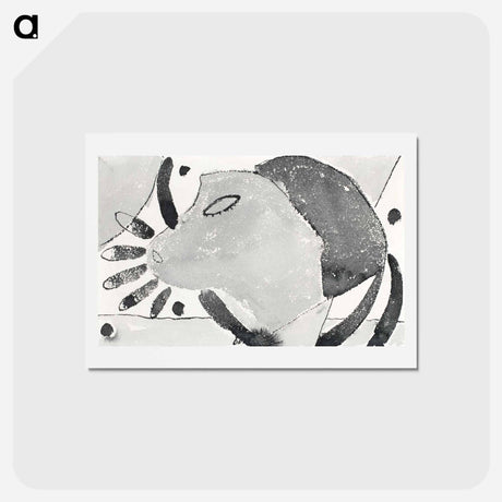 アートポストカード-There Was a Cat Somewhere - アーサー ダヴ Postcard.