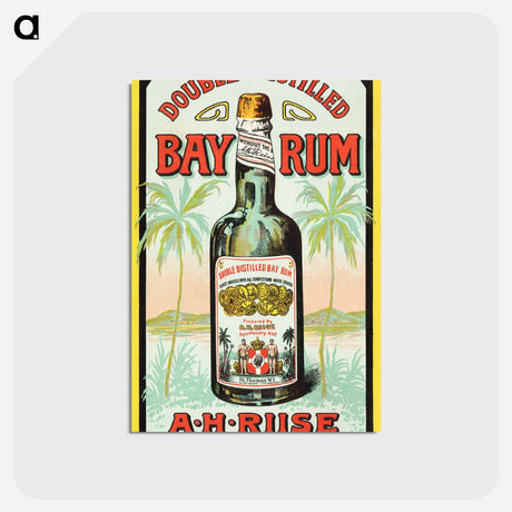 アートポストカード-Double Distilled Bay Rum
 - ボストン公共図書館 Postcard.