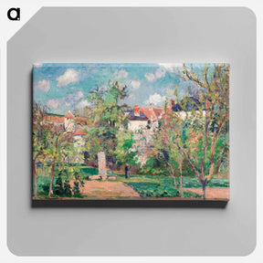 アートパネル-The Garden in the sun, Pontoise - カミーユ ピサロ Canvas.