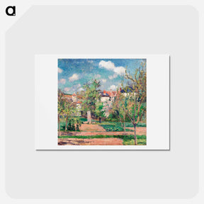 アートポストカード-The Garden in the sun, Pontoise - カミーユ ピサロ Postcard.