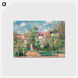 アートポストカード-The Garden in the sun, Pontoise - カミーユ ピサロ Postcard.