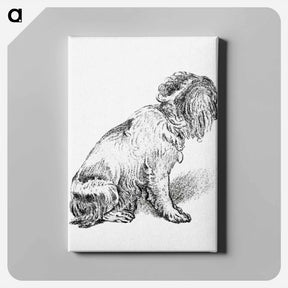 アートパネル-Sitting Dog
 - コルネリス プロース ファン アムステル Canvas.