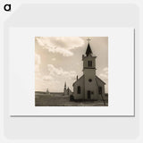 Three Churches of the High Plains, near Winner, South Dakota - Dorothea Lange Poster.