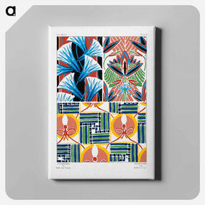 アートパネル-Suggestions pour étoffes et tapis: 60 motifs en couleur - E.A.セギー Canvas.