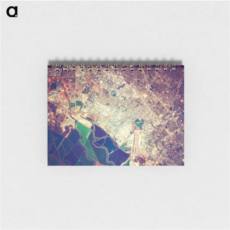 アートメモ帳-Moffett Federal Air Field, NASA Ames Research Center and Silicon Valley
 - 上空からの地球 Memo.