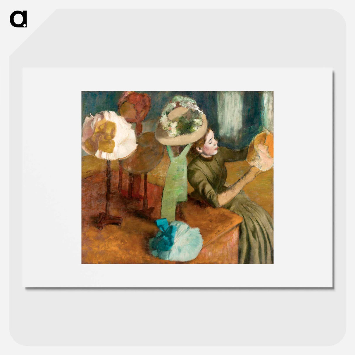 The Millinery Shop - Edgar Degas Poster.