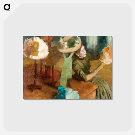 アートポストカード-The Millinery Shop - エドガー ドガ Postcard.