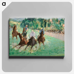 アートパネル-At the Races - エドゥアール マネ Canvas.