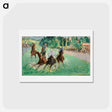 アートポストカード-At the Races - エドゥアール マネ Postcard.