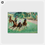 アートポストカード-At the Races - エドゥアール マネ Postcard.