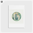 アートポストカード-White Garden from The Flower Book - エドワード バーン ジョーンズ Postcard.