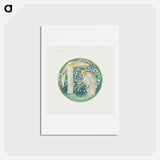 アートポストカード-White Garden from The Flower Book - エドワード バーン ジョーンズ Postcard.