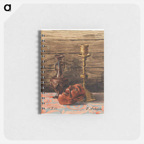 アートメモ帳-Still Life with Candlestick, Vase and Mask - エゴン シーレ Memo.