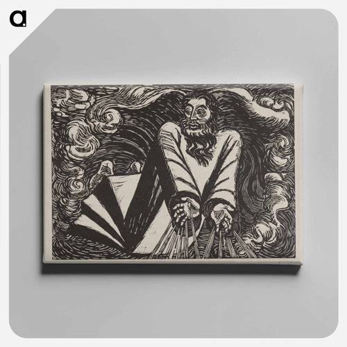 The transformations of God - Ernst Heinrich Barlach Canvas.