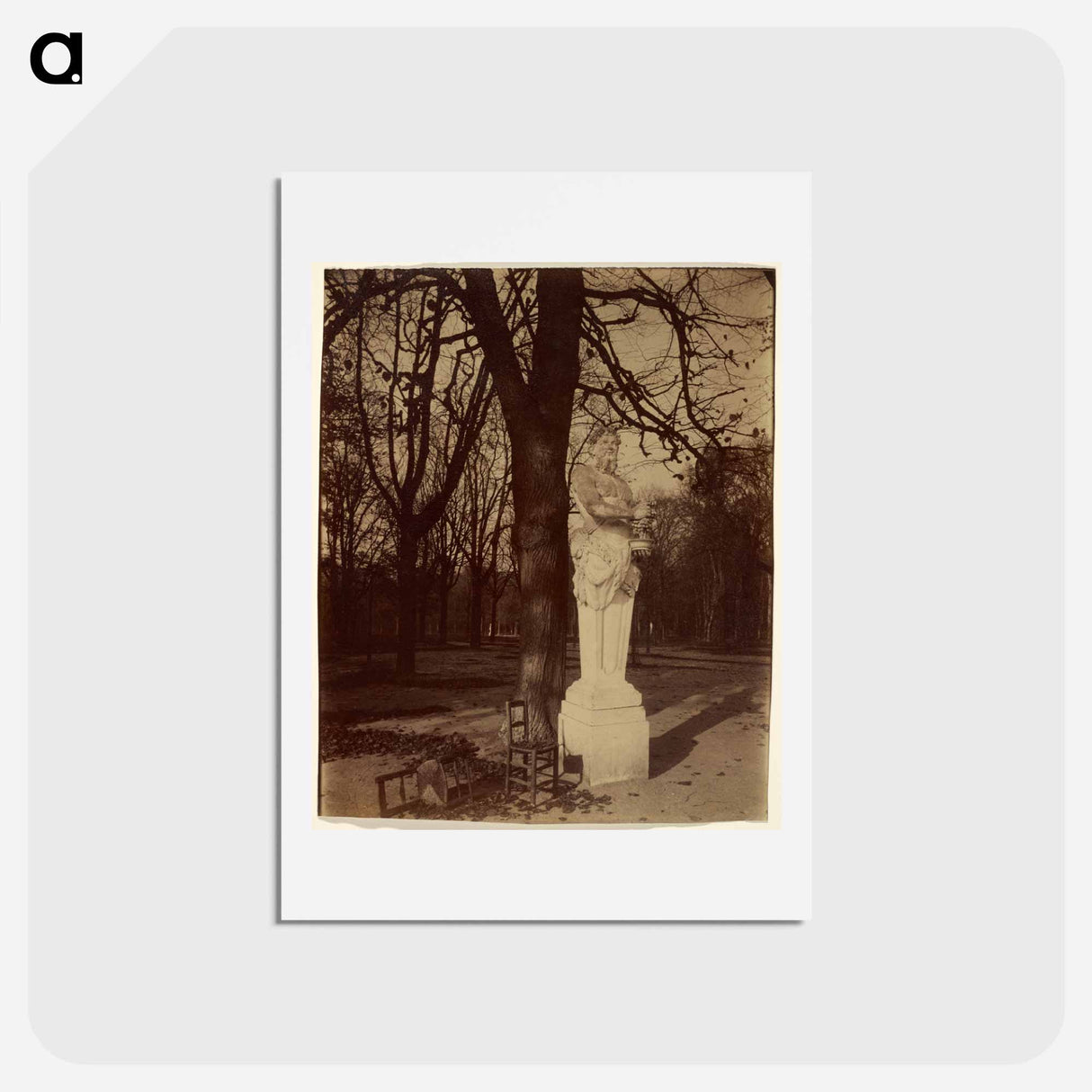 アートポストカード-Versailles, Coin de Parc
 - ウジェーヌ アジェ Postcard.