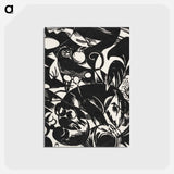 アートポストカード-New European Graphics, Portfolio III: German Artists - フランツ マルク Postcard.