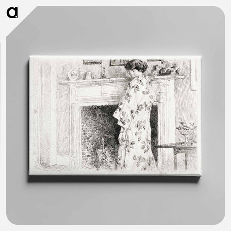 アートパネル-The White Kimono - フレデリック チャイルド ハッサム Canvas.