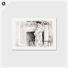 アートポストカード-The White Kimono - フレデリック チャイルド ハッサム Postcard.