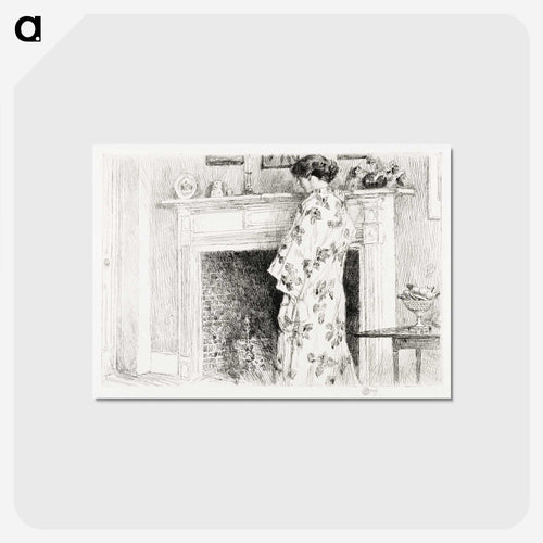 The White Kimono - フレデリック チャイルド ハッサム Postcard.