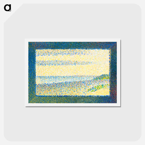 Seascape (Gravelines) - ジョルジュ スーラ Postcard.