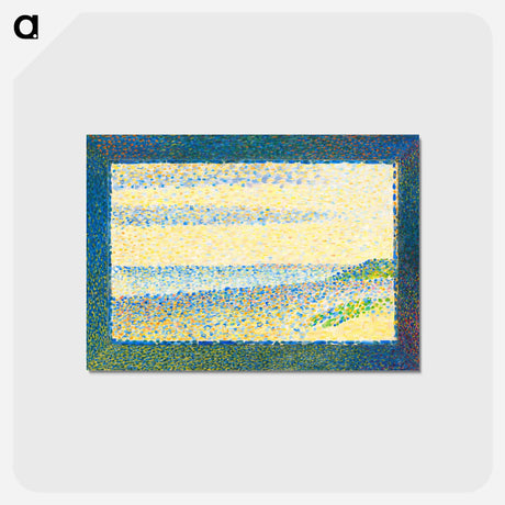 アートポストカード-Seascape (Gravelines) - ジョルジュ スーラ Postcard.