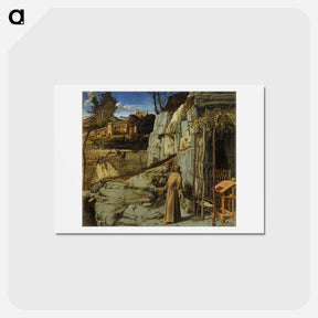 アートポストカード-St Francis in Ecstasy - ジョヴァンニ ベッリーニ Postcard.
