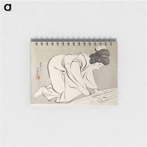 アートメモ帳-Woman Folding a Kimono
 - 橋口 五葉 Memo.