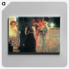 アートパネル-Schubert at the Piano II - グスタフ クリムト Canvas.