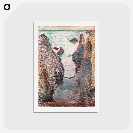 アートポストカード-Falaises, Belle-Ile - アンリ マティス Postcard.