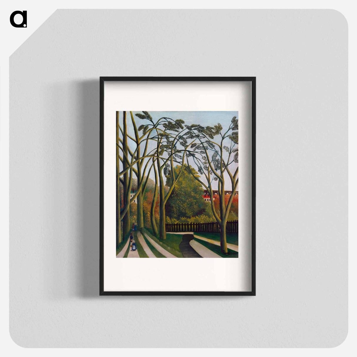 The Banks of the Bièvre near Bicêtre - アンリ ルソー Poster.