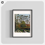 The Banks of the Bièvre near Bicêtre - アンリ ルソー Poster.
