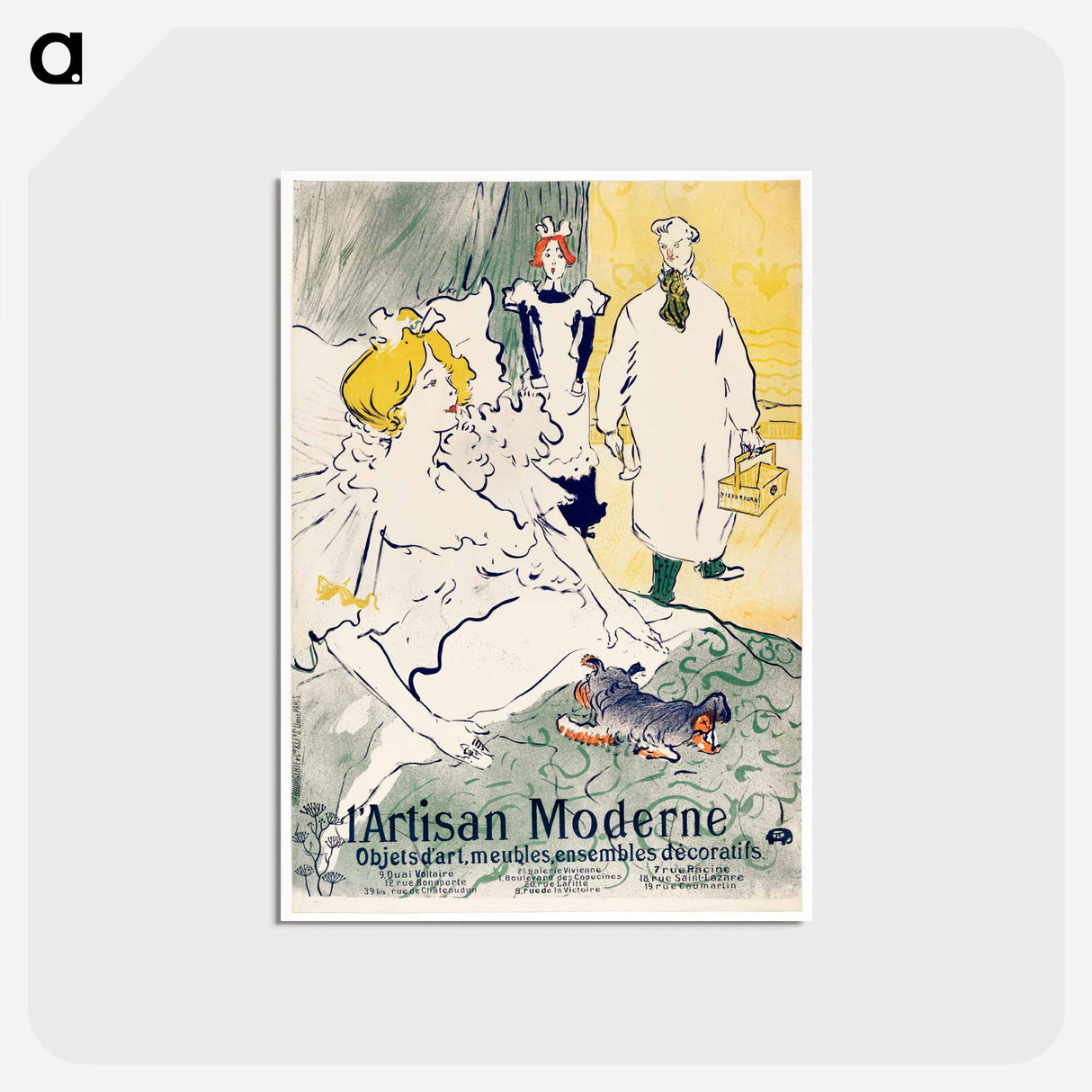 アートポストカード-L'artisan moderne - アンリ ド トゥールーズ ロートレック Postcard.