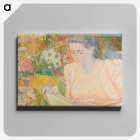アートパネル-Portrait of Mrs Marie Jeannette de Lange - ヤン・トゥーロップ Canvas.