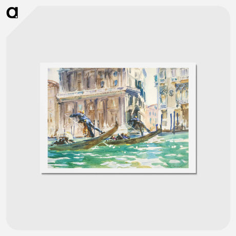 アートポストカード-View of Venice - ジョン シンガー サージェント Postcard.
