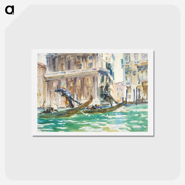 アートポストカード-View of Venice - ジョン シンガー サージェント Postcard.