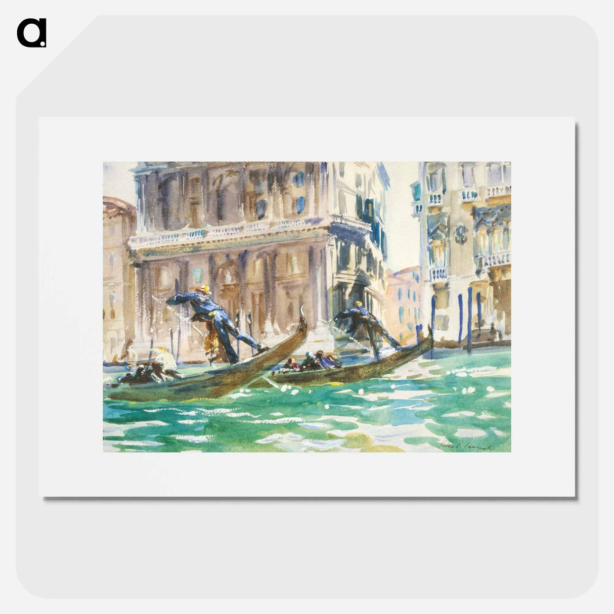 View of Venice - John Singer Sargent Poster.