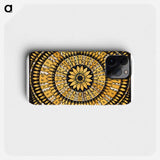 Rosette from stylized flowers and leaves - Julie de Grague Phone Case.