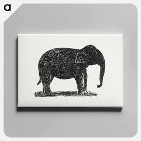 アートパネル-Elephant - レオ ヘステル Canvas.