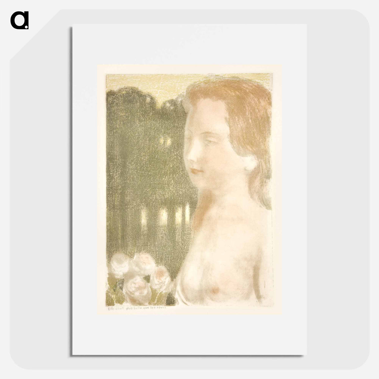 She was more beautiful than dreams - Maurice Denis Poster.