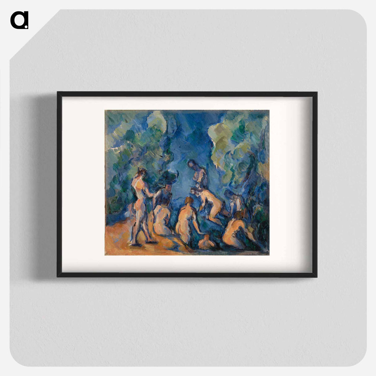 Bathers - Paul Cezanne Poster.