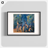 Bathers - Paul Cezanne Poster.