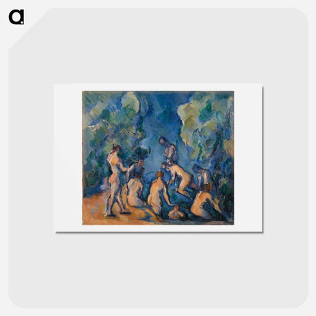 アートポストカード-Bathers - ポール セザンヌ Postcard.