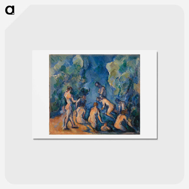 アートポストカード-Bathers - ポール セザンヌ Postcard.