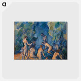 アートポストカード-Bathers - ポール セザンヌ Postcard.