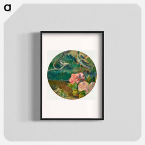 アートポスター-Flowers and Bird - ポール ゴーギャン Poster.